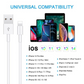 (2 Pack) iPhone Charger Cord 3FT, Lightning Cable 3FT USB Charging Data Sync Cord Compatible with iPhone 13/12/11 Pro Max/XS MAX/XR/XS/X/8/7/Plus/6S/6/SE/5S