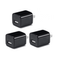 3-PACK USB Wall Charger