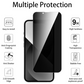 3-PACK Qixxronics Private Screen Protector For IPhone 13 Mini Privacy Tempered Glass