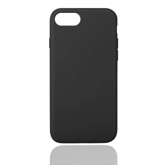 Qixxronics for iPhone 6 plus / 6S Plus Silicone Case Shock-Absorbent Slim Phone Cover (Black)