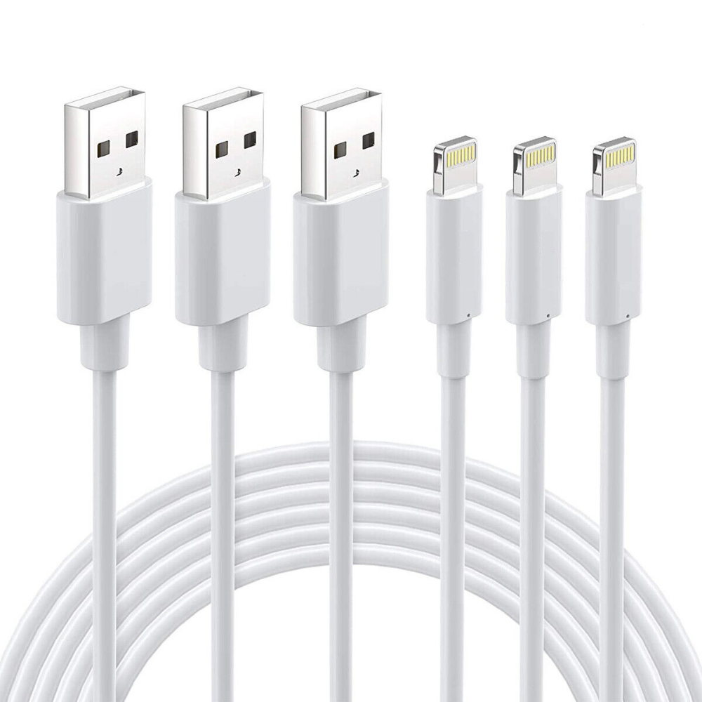 3Pack 10FT iPhone Lightning Cable iPhone Charger Lightning to USB A Charging Cable (3 Pack) 10FT Cord Compatible with iPhone 14 13 12 SE 2020 11 Xs Max XR X 8 7 6S 6 Plus 5S iPad Pro iPod Airpods