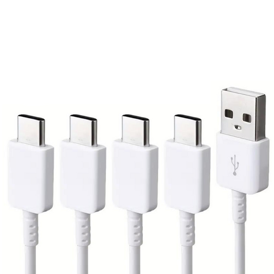 4-PACK 3FT USB-C  Type C Charging Cords Cable White