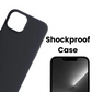 Qixxronics for iPhone 14 Silicone Case Black Shockproof Slim Design Phone Case Cover