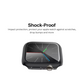 4PCS Qixxronics Black Case for Apple Watch Series 7 / 8 / 9 - 45mm, with Built-in Tempered Glass Screen Protector Full Coverage