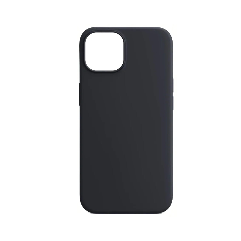 Qixxronics for iPhone 13 Mini Silicone Case Shock-Absorbent Slim Protective Phone Cover (Black)