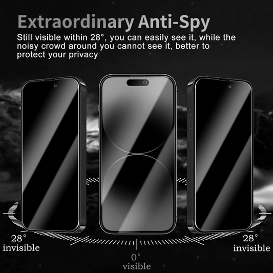 3pcs Qixxronics Privacy Screen Protector for iPhone 14 Pro Max