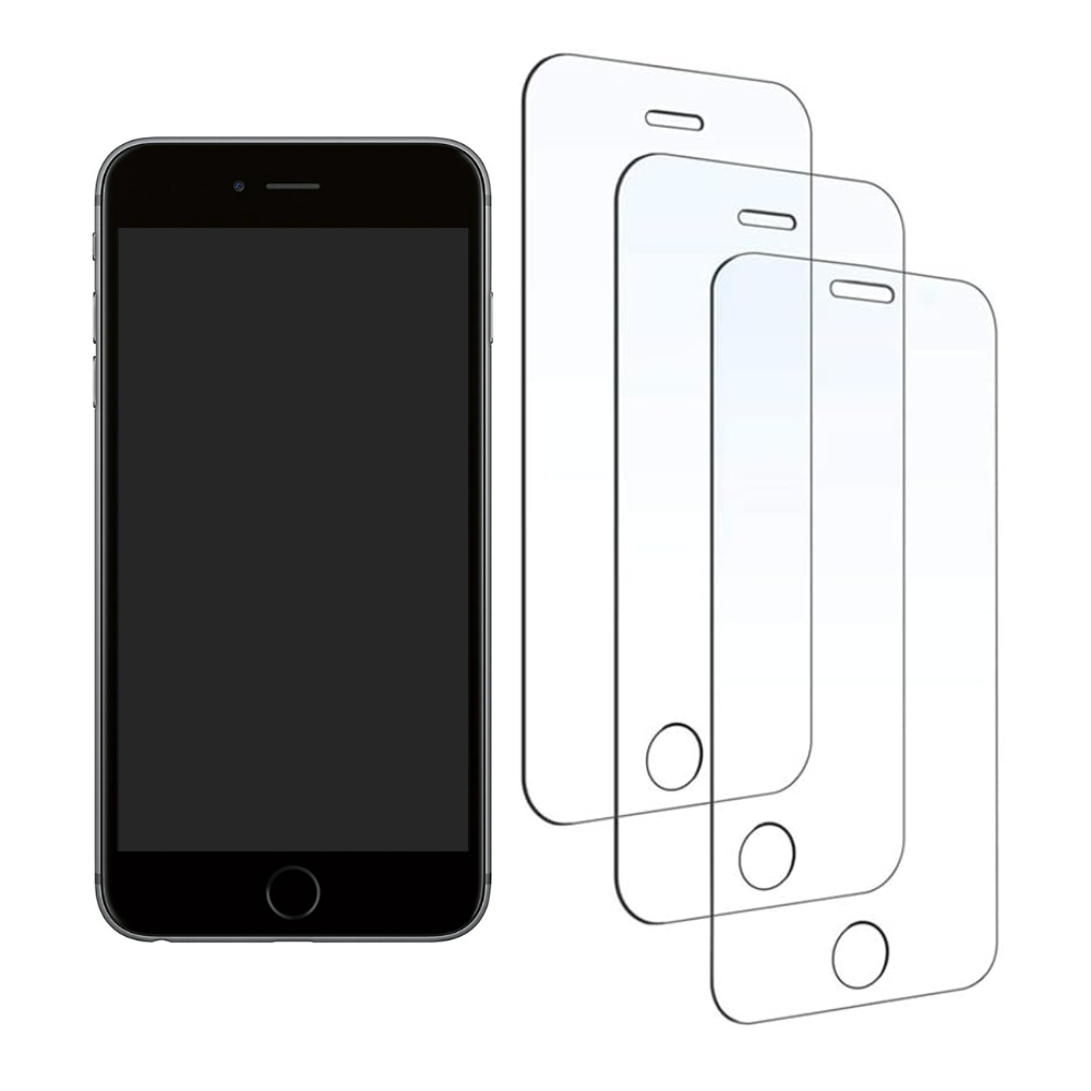 [3-Pack] Qixxronics Tempered Glass Screen Protector - iPhone 6, 7, 8, SE2 Case-Friendly HD Clear Glass Film Protector Cover for iPhone