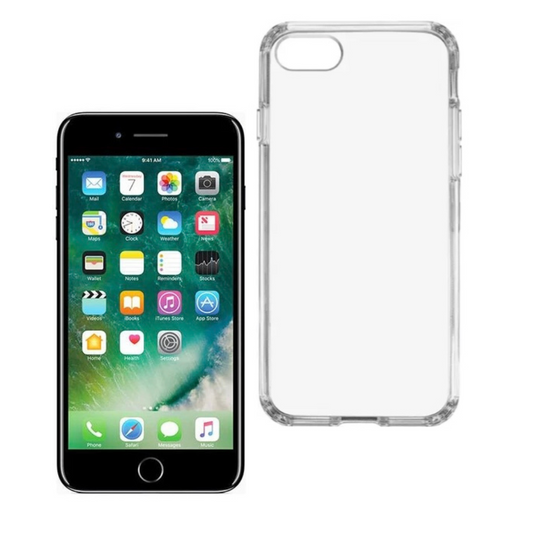 Qixxronics for iPhone 7 plus / iPhone 8 Plus Phone Case Clear Shockproof Cover Protective Case