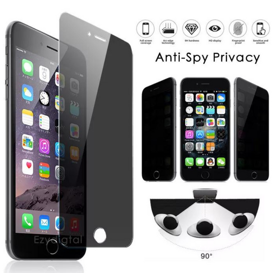 3-Pack Qixxronics for iPhone 8 Plus Privacy (Anti-Spy) Screen Protector Shield