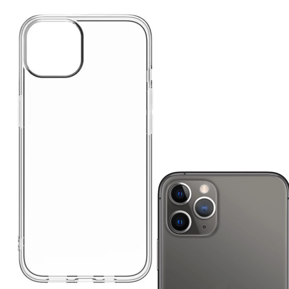 Qixxronics Transparent Case for iPhone 11 Pro Shockproof Clear Phone Case