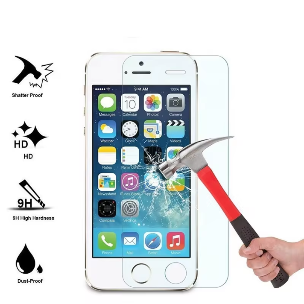 3x Qixxronics iPhone 6S Plus / iPhone 6 Plus Tempered Glass Screen Protector, Anti-Scratch, Anti-Shock, Shatterproof, Bubble Free Case-Friendly HD Clear Glass Film Protector Cover for iPhone