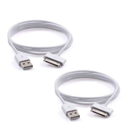 2pcs 6ft USB Charger Cable Sync Data Charging Cord iPhone 4/4S/iPad/iPod