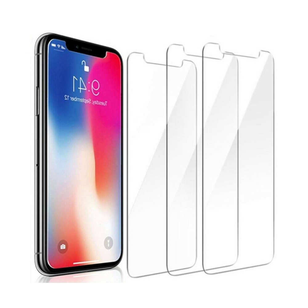 3 Pack Screen Protector For iPhone X XS Max 11 Pro Tempered Glass HD Film Cover