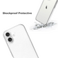 Qixxronics Transparent Case for iPhone 16 Shockproof Clear Phone Case