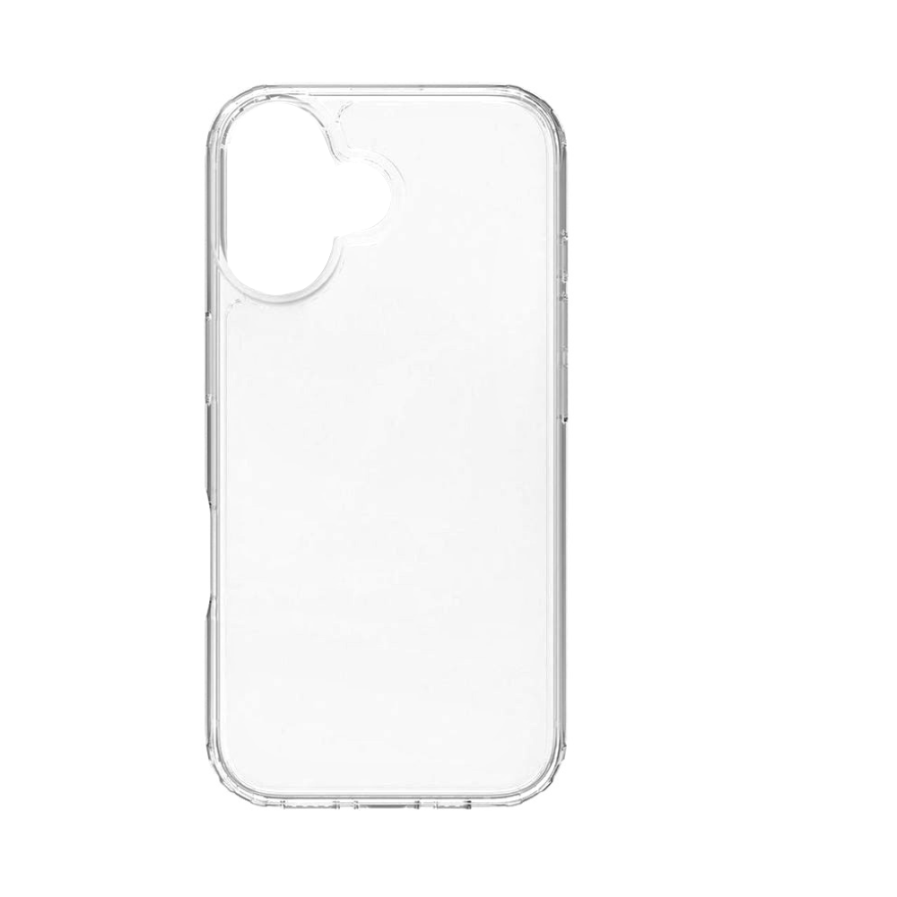 Qixxronics Transparent Case for iPhone 16 Shockproof Clear Phone Case