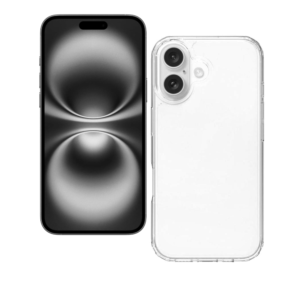 Qixxronics Phone Case for iPhone 16 Plus Protection Cover for iPhone 16 Plus Clear