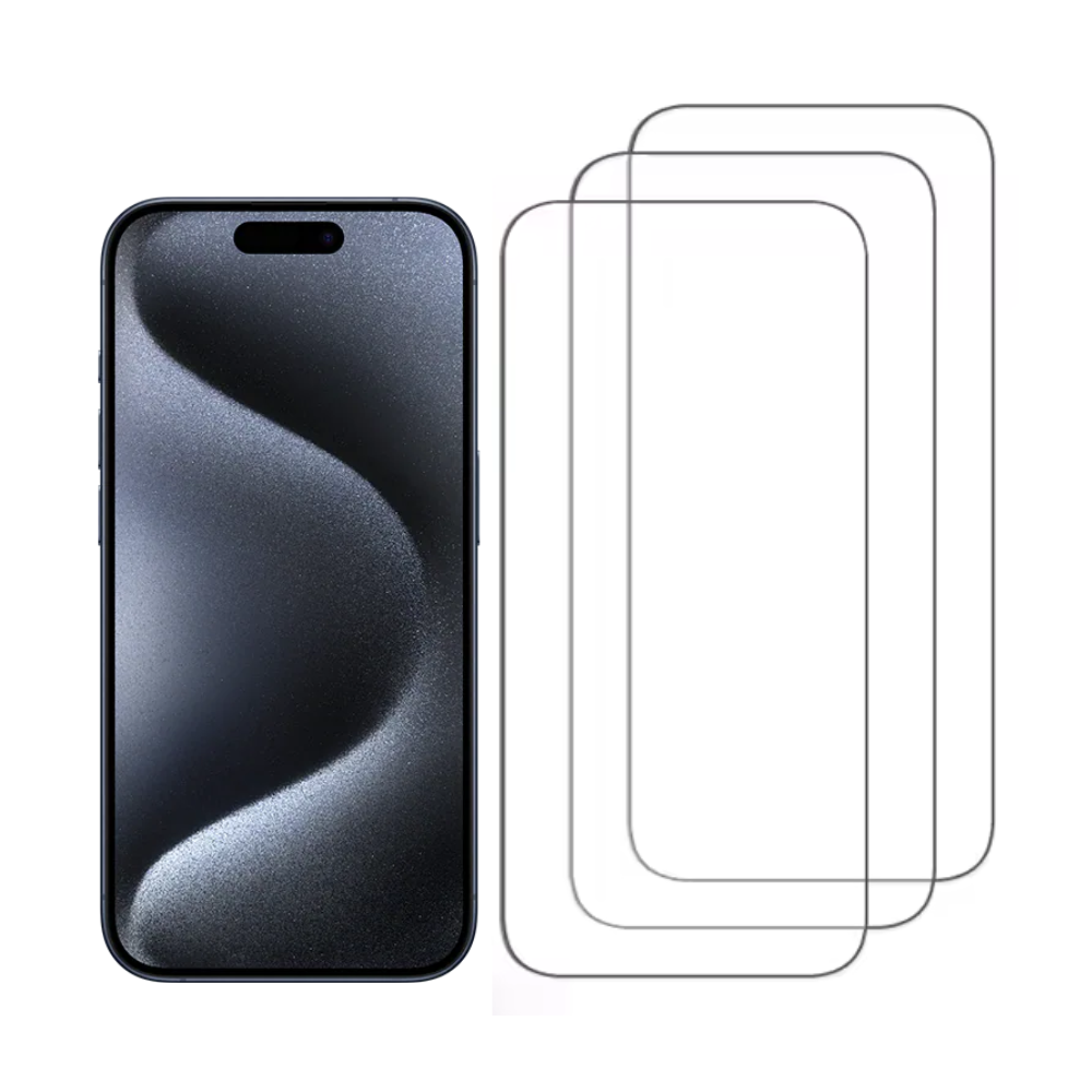 3pcs Qixxronics Tempered Glass Screen Protector for Apple iPhone 16 Plus Case-Friendly HD Clear Glass Film Protector Cover for iPhone