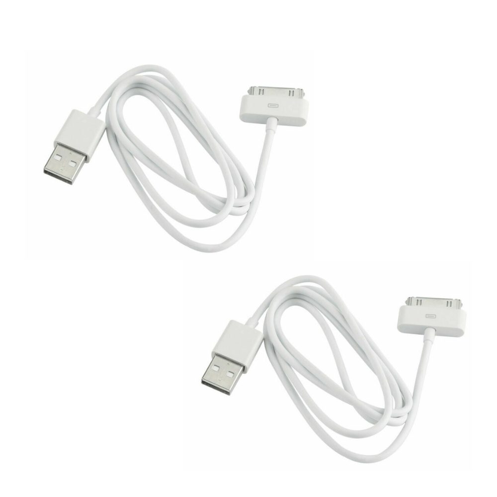 30 Pin Charger Cord iPhone 4s Cable, 3FT 30-Pin USB Sync and Charging Data Cable for iPhone 4/4S/3G/3GS, iPad 1/2/3, and iPod- 3FT Pack of 2