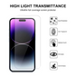 3pcs Qixxronics iPhone 14 Pro Tempered Glass Screen Protector Case-Friendly HD Clear Glass Film Protector Cover for iPhone