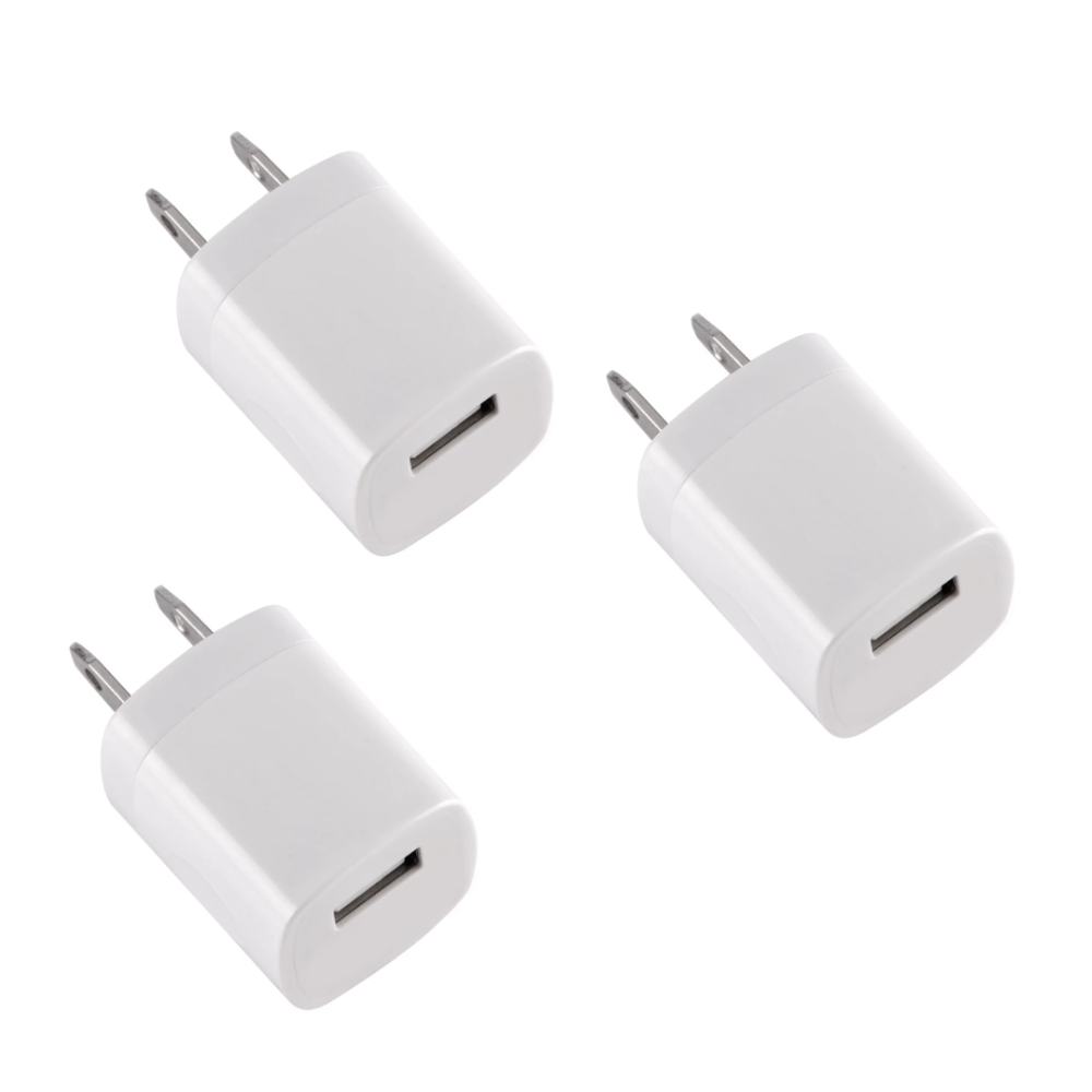 3x USB Wall Charger, Charger Power Adapter, USB Port Quick Charger Plug Cube for iPhone 7/6S/6S Plus/6 Plus/6/5S/5, Samsung Galaxy S7/S6/S5 Edge, LG, HTC, Huawei, Moto, Kindle and More (White)