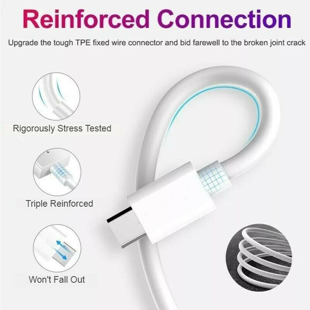 USB-C to USB-C Type C Cable Rapid Charger Charging Cord