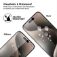 3pack Qixxronics iPhone 16 Pro Max Case-Friendly HD Clear Glass Film Protector Cover for iPhone