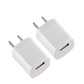 2x USB Wall Charger, Charger Adapter, FREEDOMTECH 1Amp Single Port Quick Charger Plug Cube for iPhone 7/6S/6S Plus/6 Plus/6/5S/5, Samsung Galaxy S7/S6/S5 Edge, LG, HTC, Huawei, Moto, Kindle and More