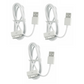 3x 3ft 30pin USB Sync Data Charging Cable fits iPhone 4 4S iPod Touch 4th Gen