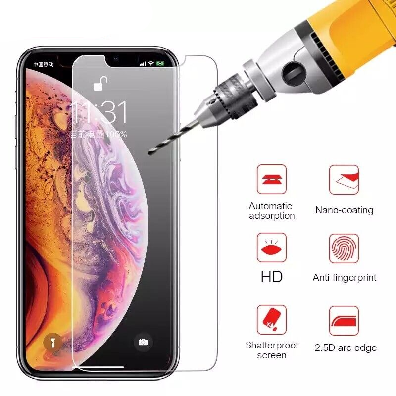 iPhone 11 Pro Max Screen Protector, Tempered Glass Anti-Scratch Self-Adhere Bubble-Free Impact Protection for Apple iPhone 11 Pro Max [3 Pack]