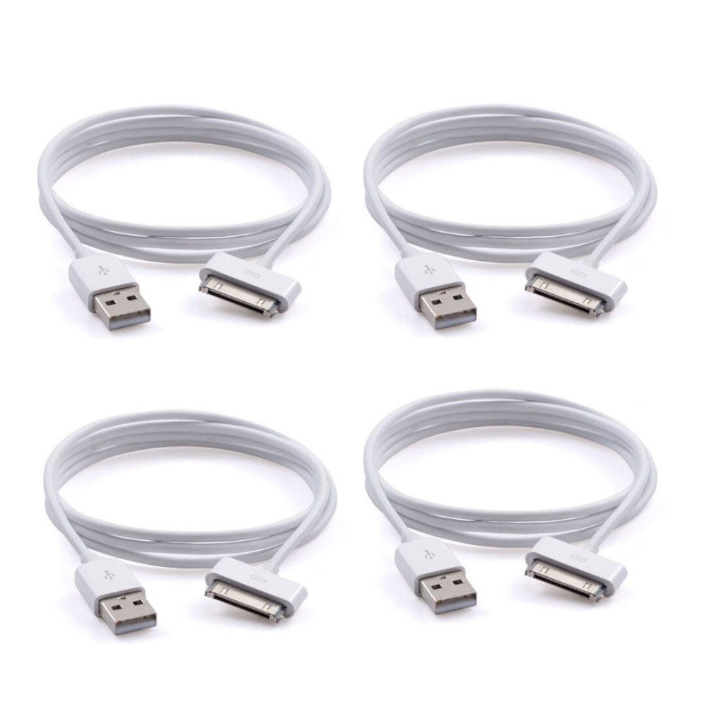 3Ft/6Ft 30-pin USB Charger Cable Cord Compatible to charge iPhone 4 4S iPod 4th