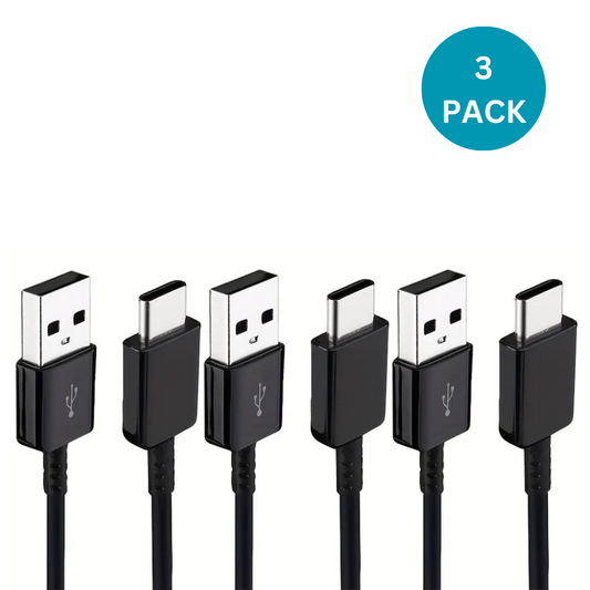 3 PACK 10FT USB C Fast Charge Type C Charging Cord Charger for Samsung Galaxy