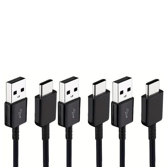 3 PACK 10FT USB C Charge Type C Charging Cord Black