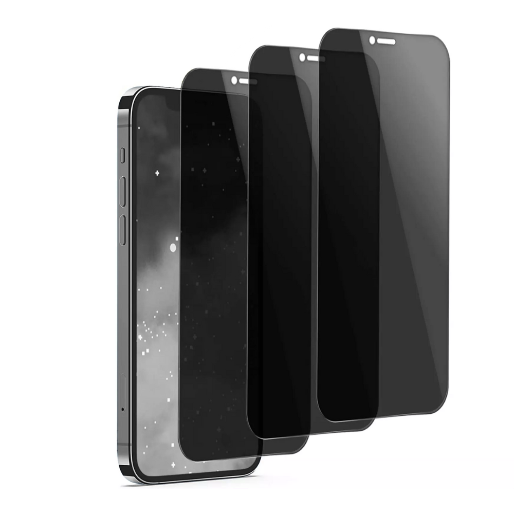 [3-Pack] Qixxronics Screen Protector Designed for iPhone 12 Mini Privacy Tempered Glass Protector