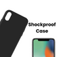 Qixxronics for iPhone XS Max Silicone Case Black Shockproof Slim Design Phone Case Cover