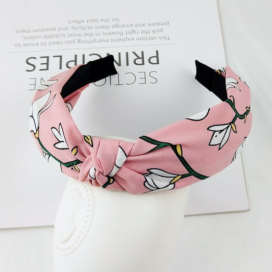 White Flower Pink Women Hairbands Fashion Headband Girls Hair Hoop Accessories