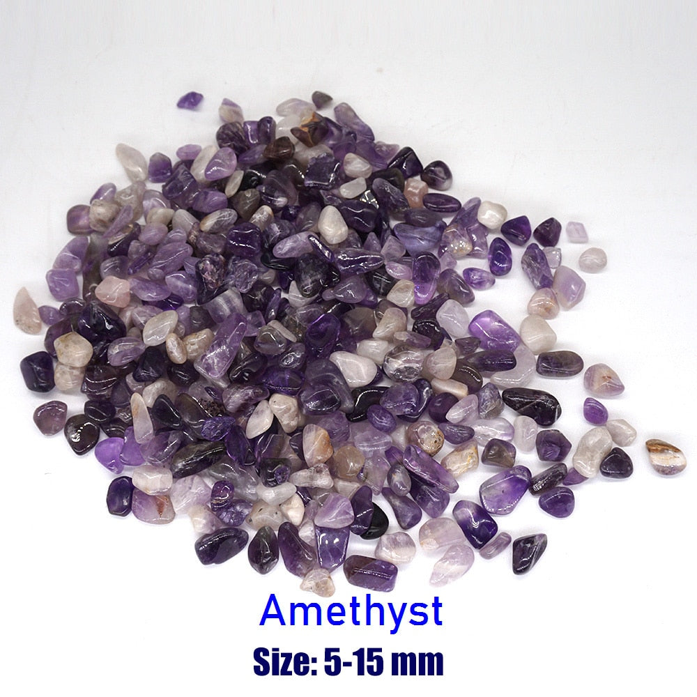 Small Amethyst Natural Stones Gravel Chip Rock Minerals Aquarium Decoration