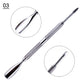 1pcs Double-ended Cuticles Nails Pusher Dead Skin Remover Pedicure Stainless