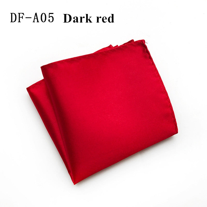 22 Colors Satin Handkerchief For Men Candy Color Mens Suits Pocket Square