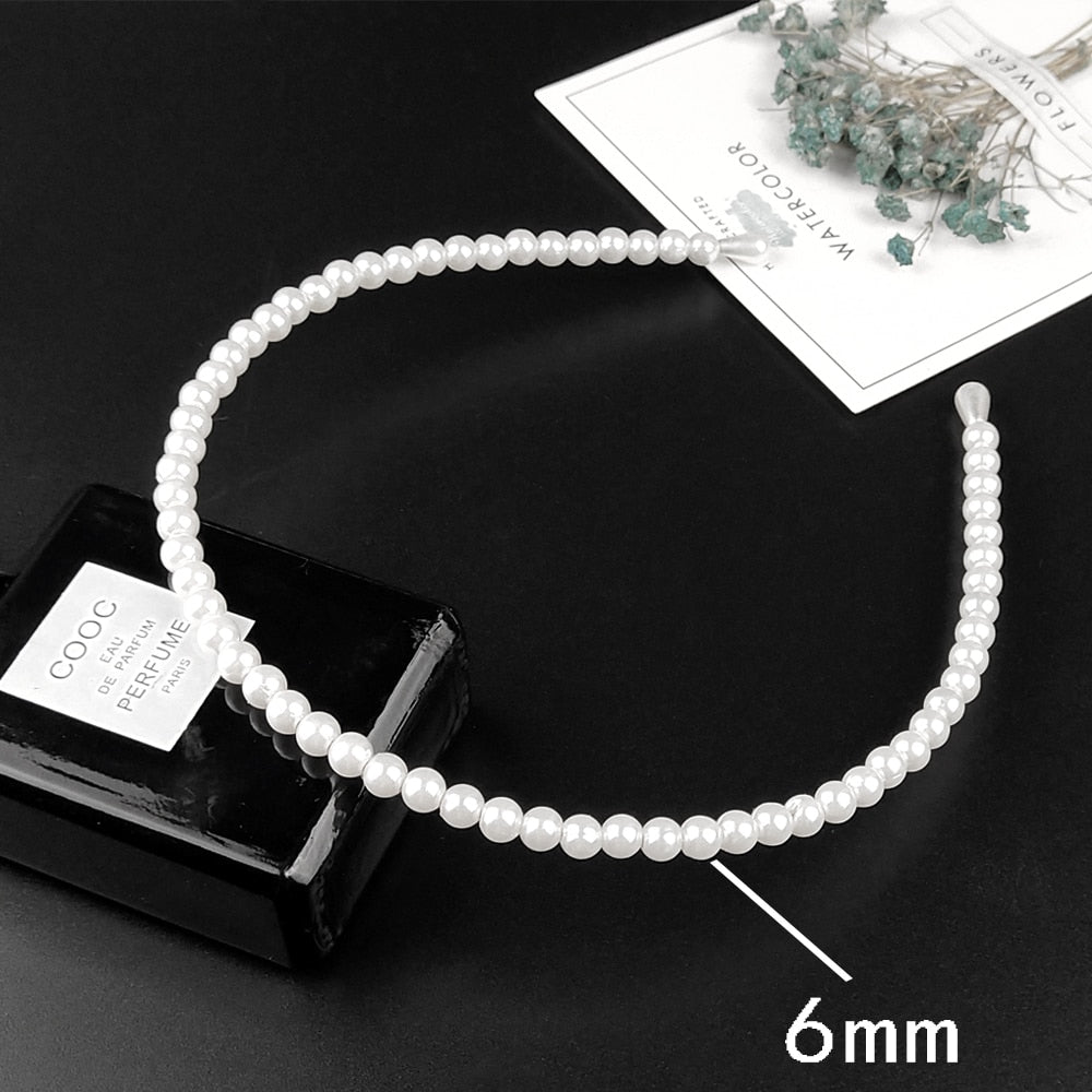 6 Styles Big Pearl Hair hoop for Women Hair Elegant Headband Accessories Fashion