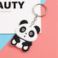 5 Styles Simulation Animal PVC Keychain Charms Car Key Ring Bag Ornaments Cute