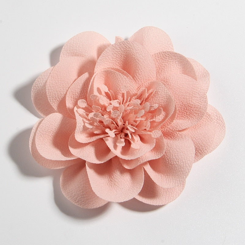 15 Styles 1PC 10CM 3.8" Big Chiffon Flowers Hair Clips Hairpins Handmade