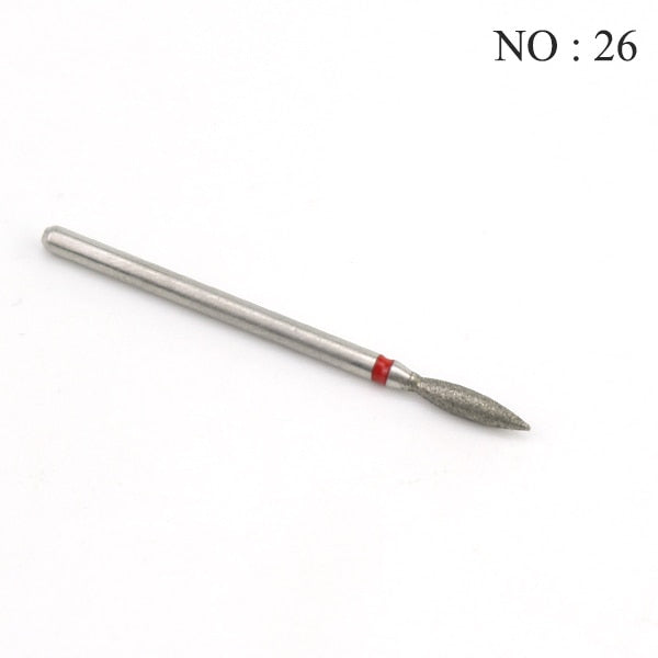 29 Types Diamond Ceramic Nail Drill Milling Cutter for Manicure Rotary Bits