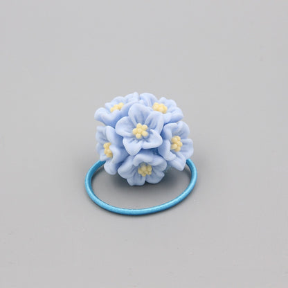 5 Styles Cute flower Hair Ropes children rubber band hair ring little girl hair