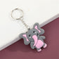 5 Styles Simulation Animal PVC Keychain Charms Car Key Ring Bag Ornaments Cute