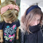 48 Styles Women Elegant Top Knot Headband Print Dot Hairbands Girls Striped