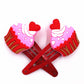 2Pcs Heart Cupcake Decor Red Snap Clips Hairpins Cartoon Barrettes Kids Hair