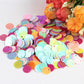 Paillette Sequin 10-30mm Large Flat Round Edge Hole Loose Sequins for Carfs Kids