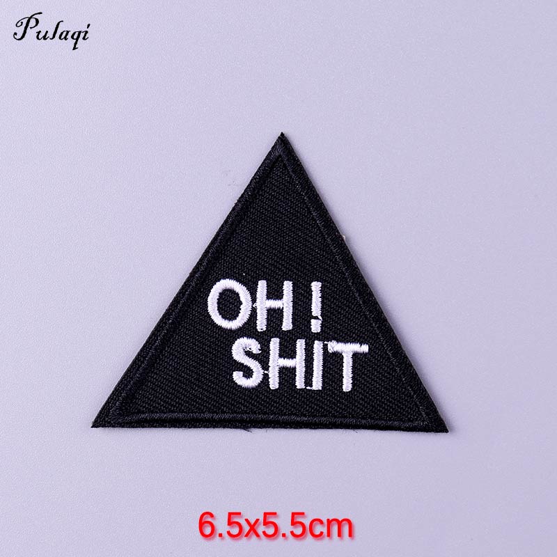 44 Styles Patches With Phrase Iron on Patches For Clothing Embroidery/Fusible