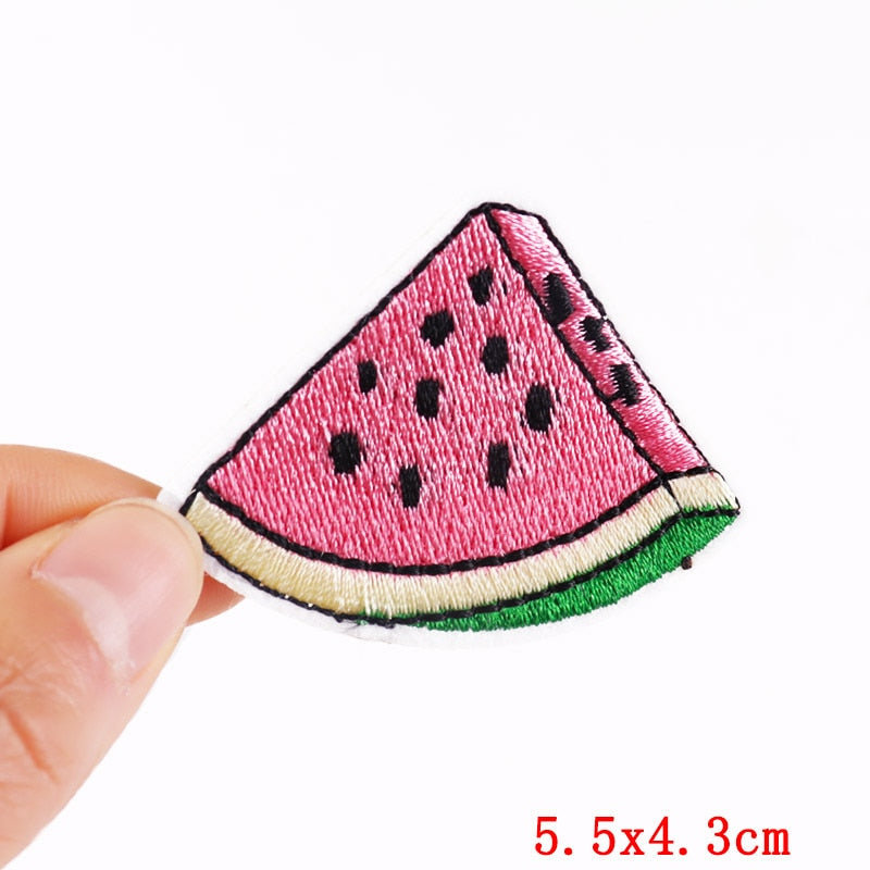 Watermelon Slice Cartoon Patches Clothing Sticker Patch Decal Embroidery Badges