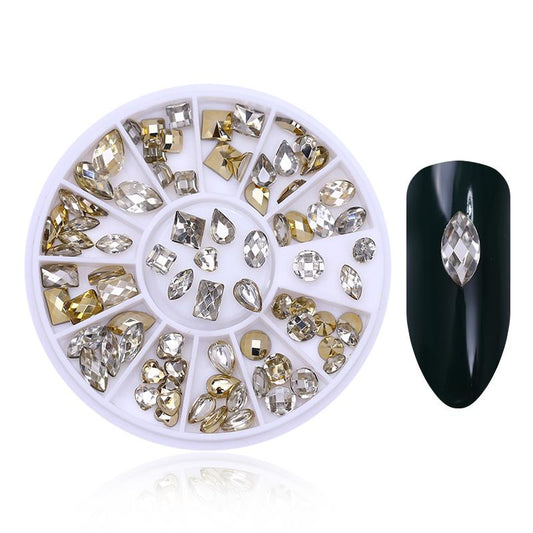 Geometric Rhinestone Nail Art Decoration Accessories Nails Jewelry Manicure